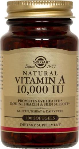 Natural Vitamin A 10,000 IU - 100 softgels