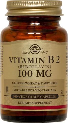 Vitamin B-2 100mg 100 Vegetable Capsules