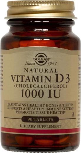 Vitamin D3 (Cholecalciferol) 1,000IU - 90