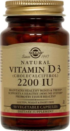Vitamin D3 2200 IU 100 Veg Capsules