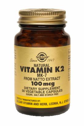 Vitamin K2 Natural 100mcg - 50 Veg Capsules