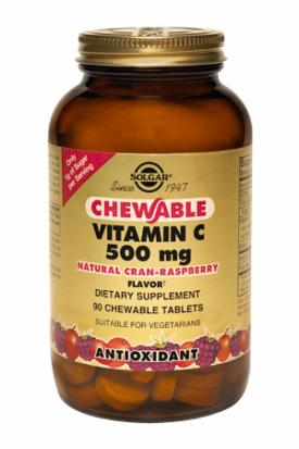 Vitamin C - Chewable Cran-Raspberry 90 Tablets