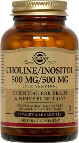 Choline/Inositol 500/500mg - 100 Veg Capsules