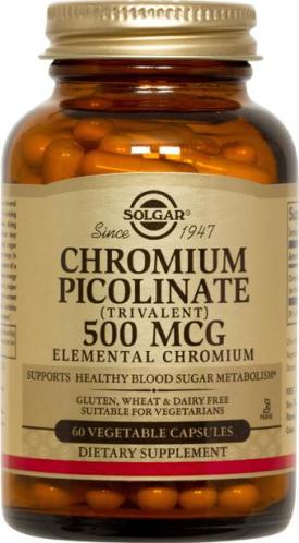 Chromium Picolinate 500mcg - 60 Veg Capsules